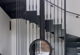 Designový krb - krbová kamna Rocal D7 včetně instalace s komínem Schiedel Permeter Smooth
